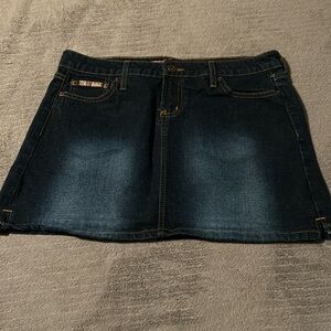 Lei Jean mini skirt